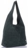Kožené kabelka shopper bag Vittoria Gotti lahvově zelená V8802